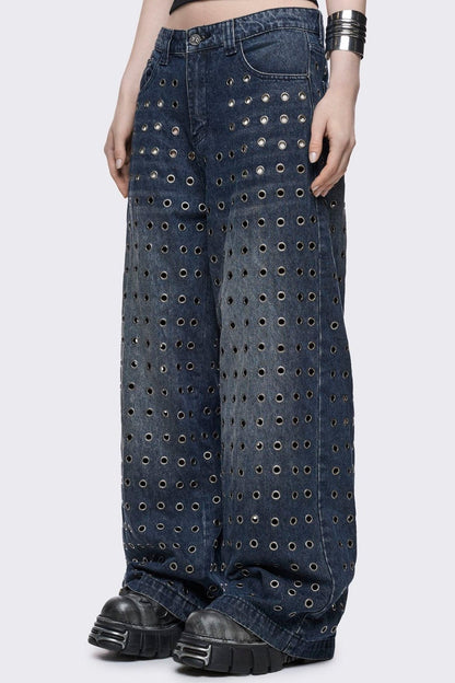 Minga London Rogue Blue Baggy Jeans
