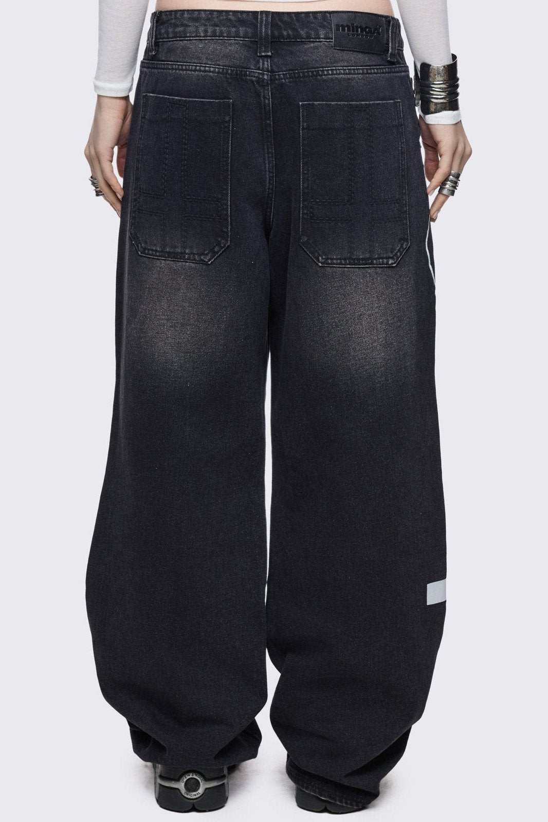 Minga London Ephemeral Graphic Baggy Jeans