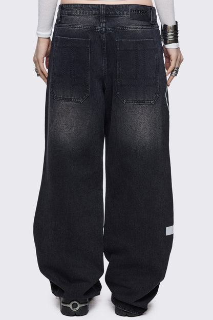 Minga London Ephemeral Graphic Baggy Jeans