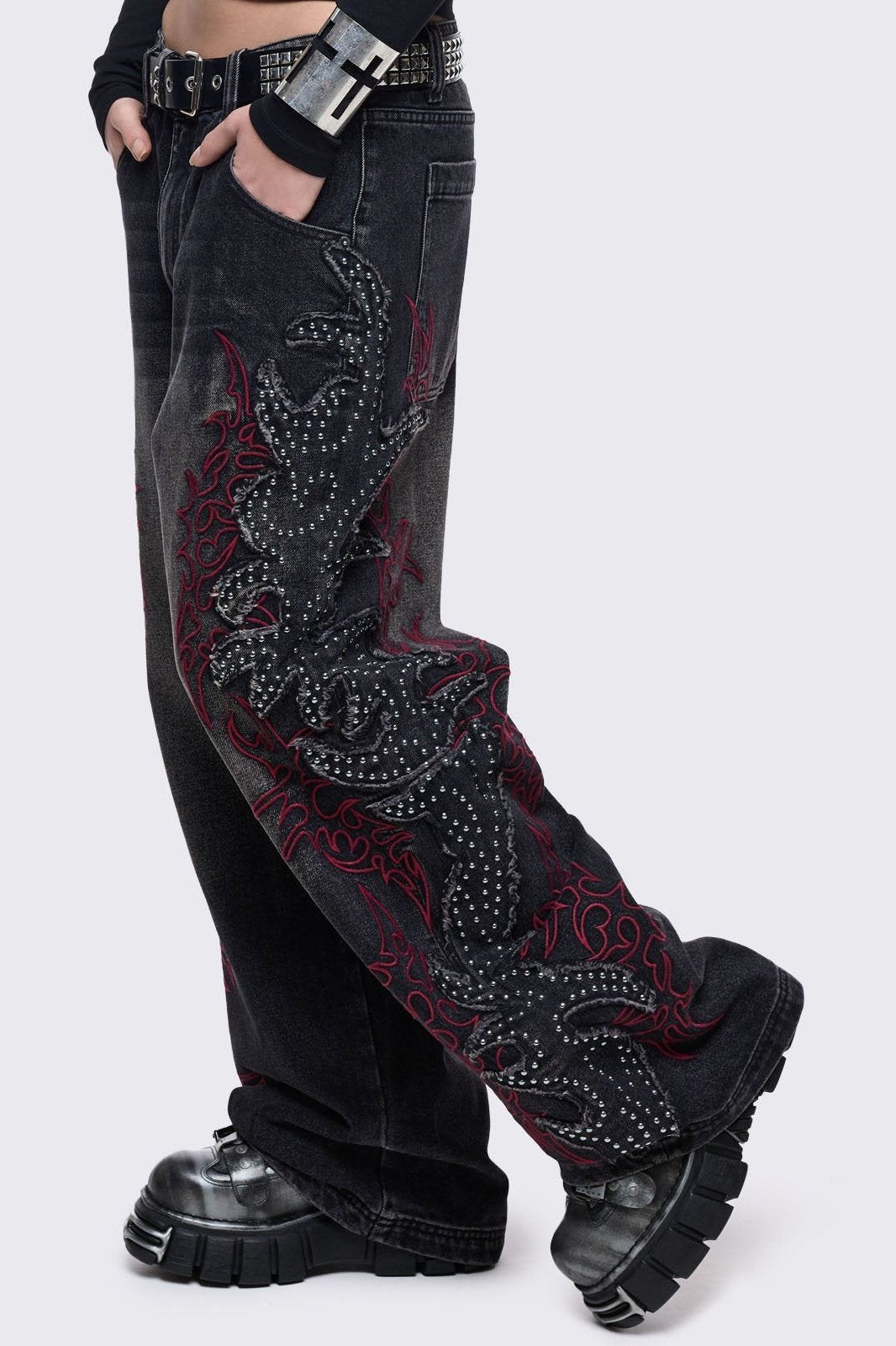 Minga London Burn Baggy Jeans
