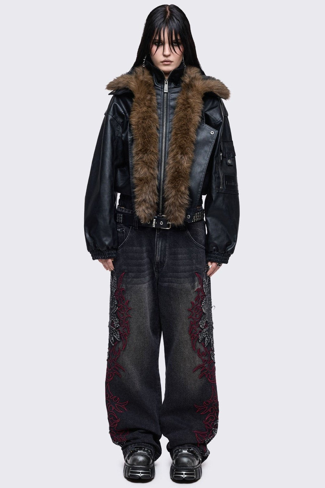 Minga London Burn Baggy Jeans
