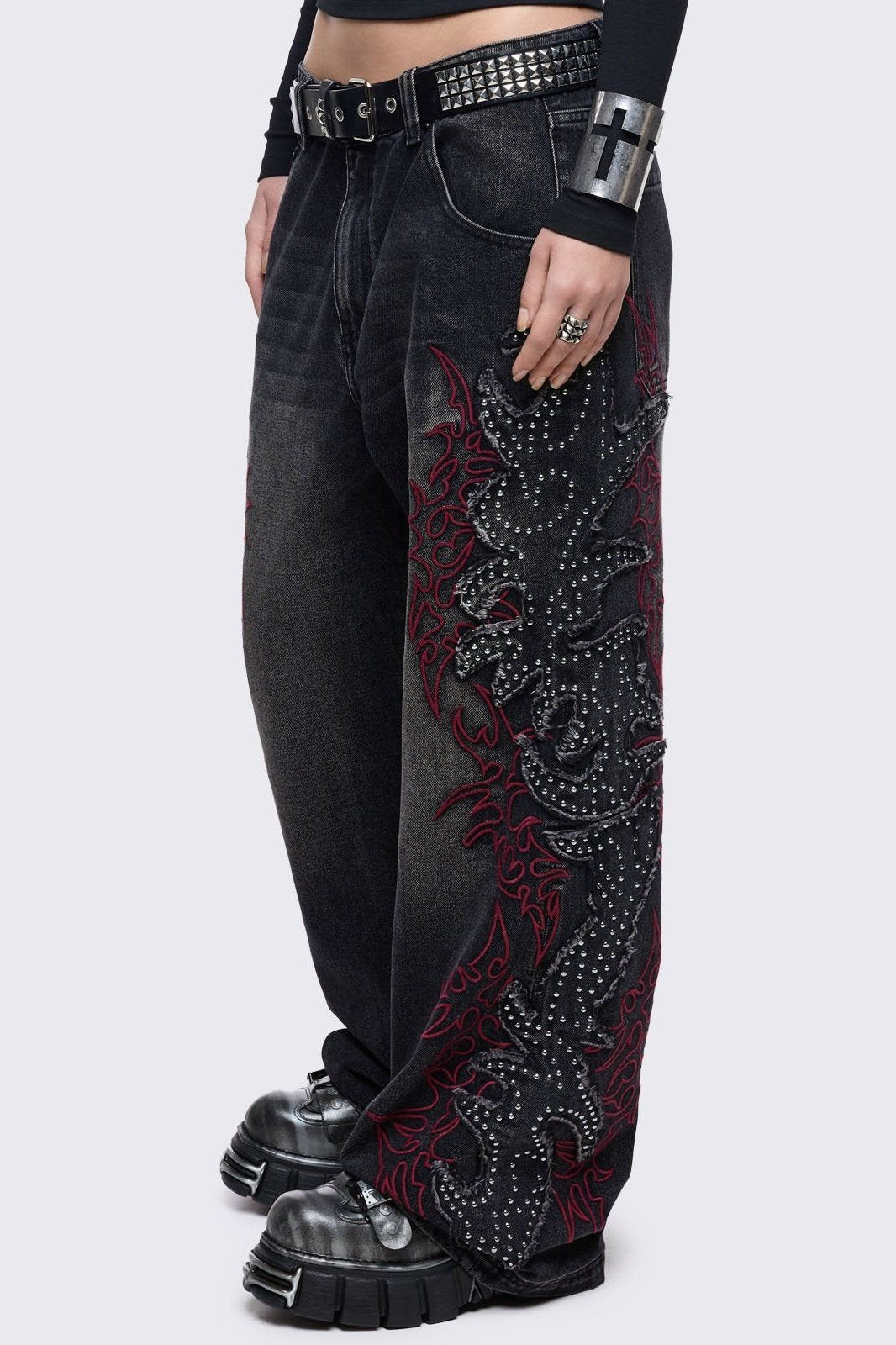 Minga London Burn Baggy Jeans