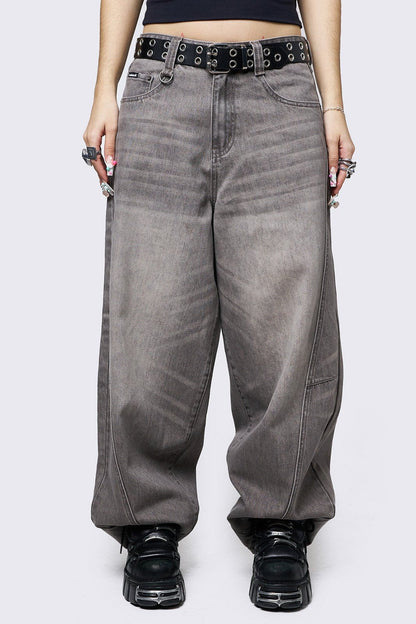 Minga London Grey Super Baggy Jeans