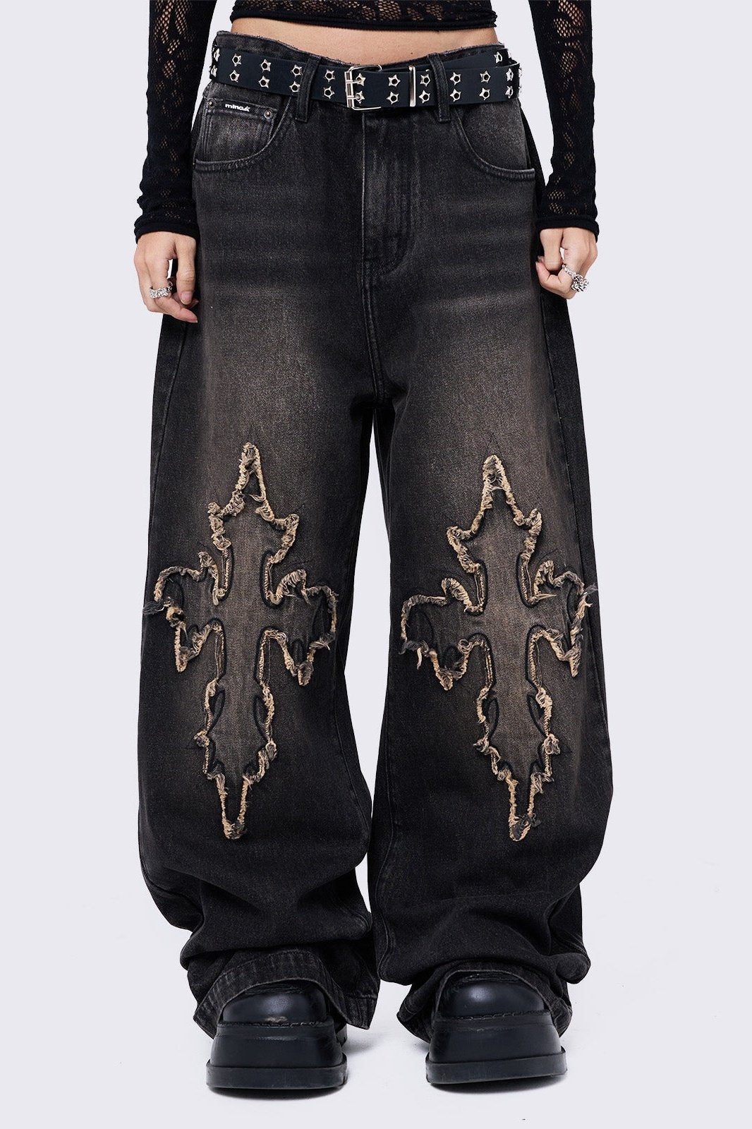 Minga London Cryptocross Baggy Jeans