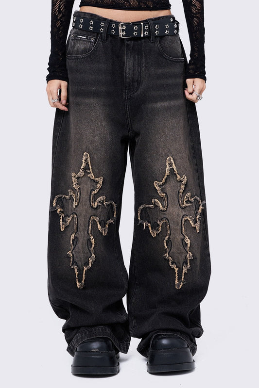 Minga London Cryptocross Baggy Jeans