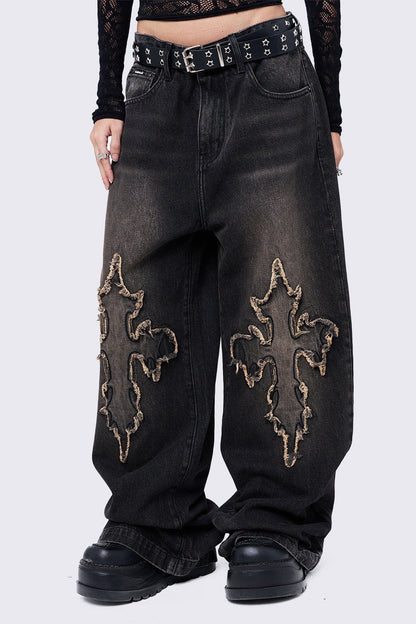 Minga London Cryptocross Baggy Jeans