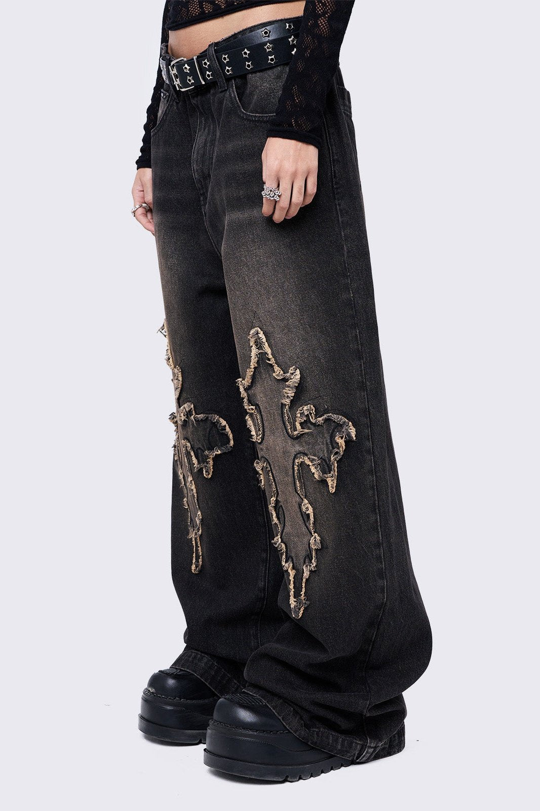 Minga London Cryptocross Baggy Jeans
