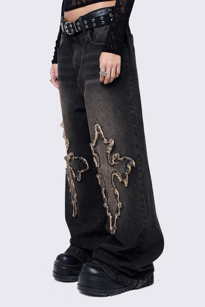 Minga London Cryptocross Baggy Jeans