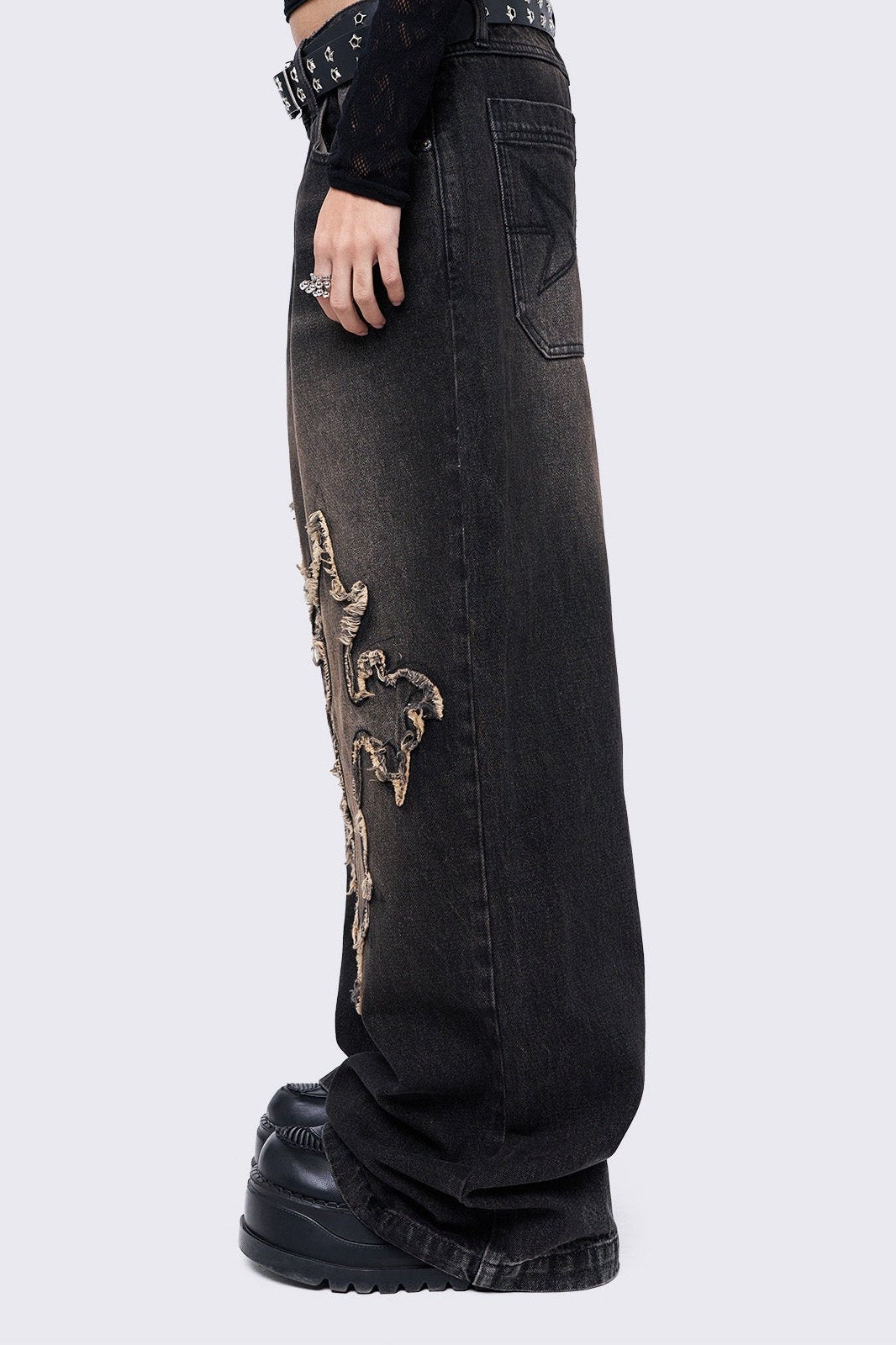 Minga London Cryptocross Baggy Jeans