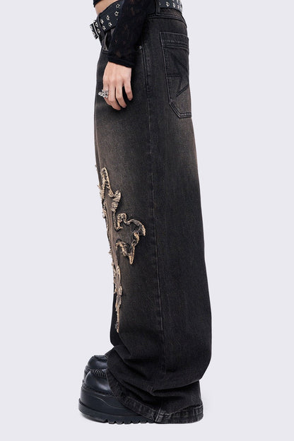 Minga London Cryptocross Baggy Jeans
