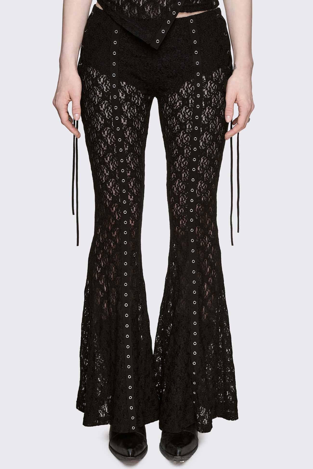 Minga London Moor Lace Flared Pants