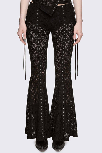 Minga London Moor Lace Flared Pants