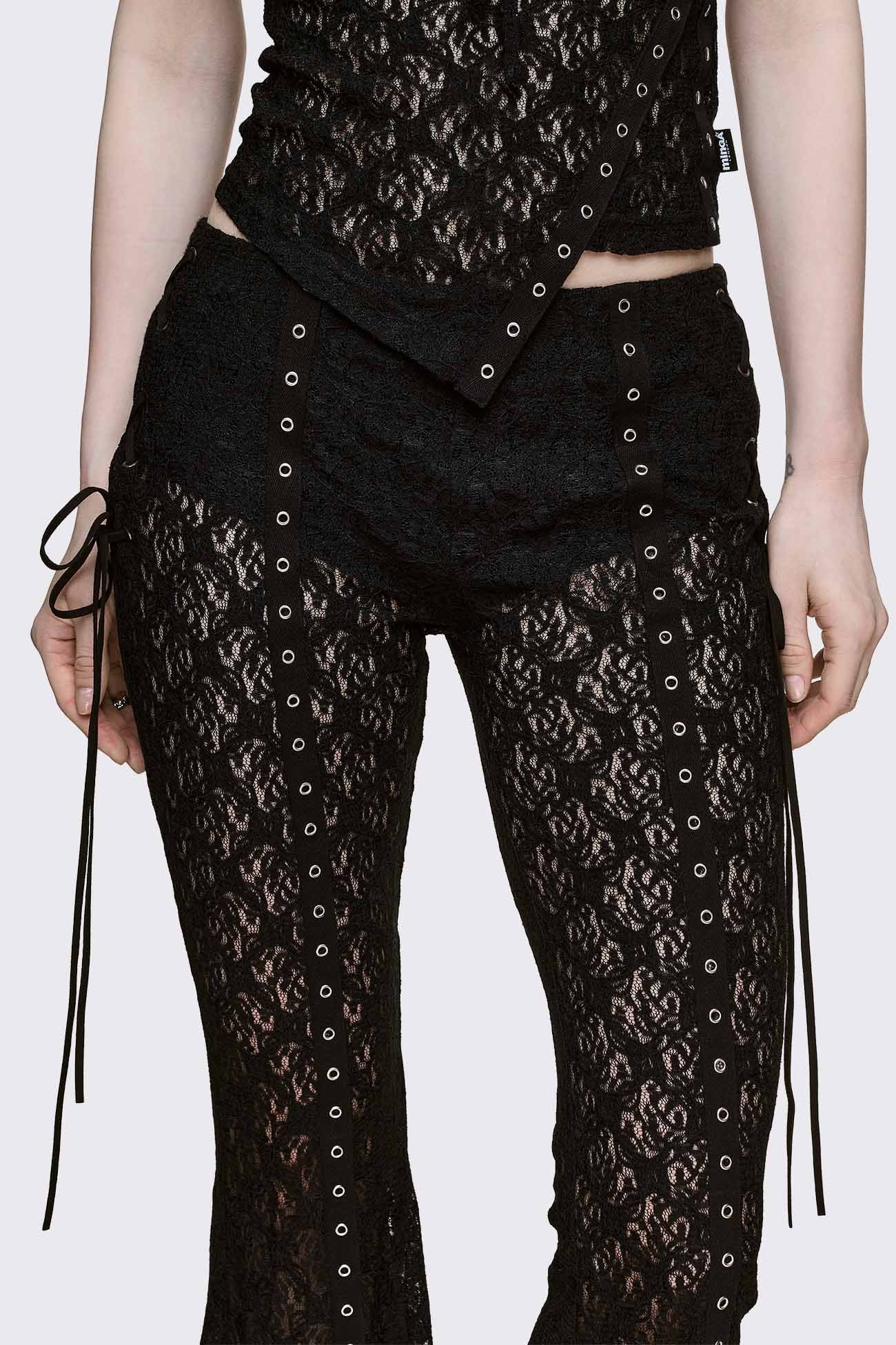 Minga London Moor Lace Flared Pants