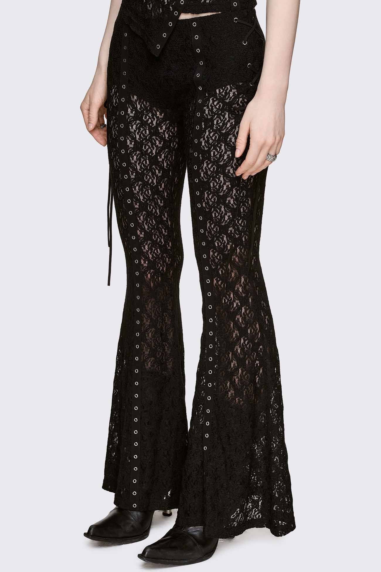 Minga London Moor Lace Flared Pants