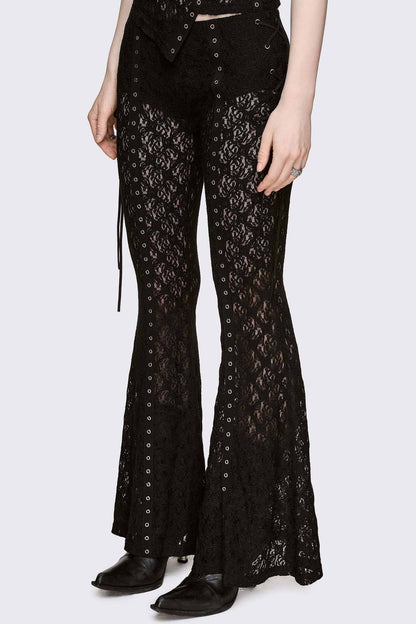 Minga London Moor Lace Flared Pants