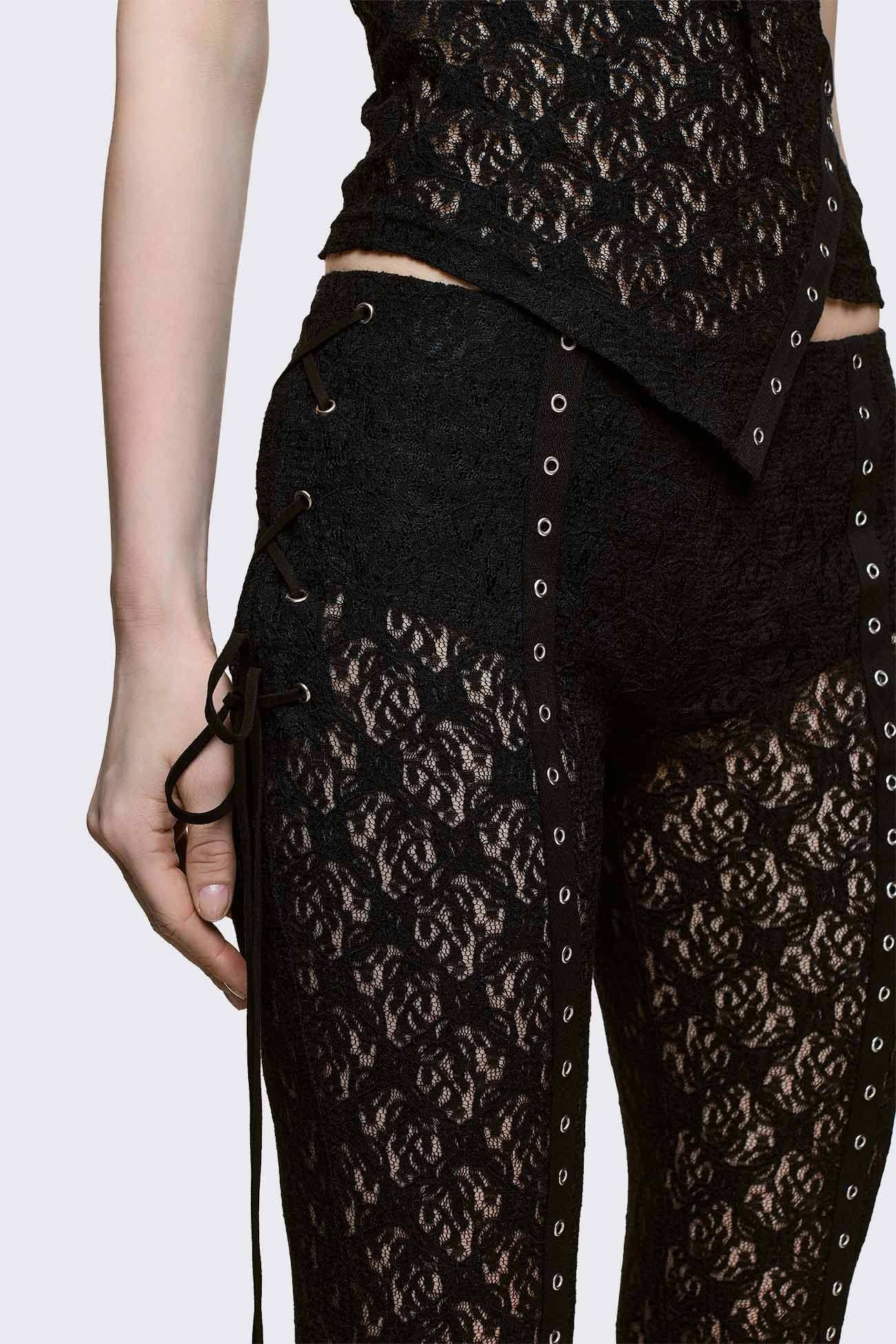 Minga London Moor Lace Flared Pants