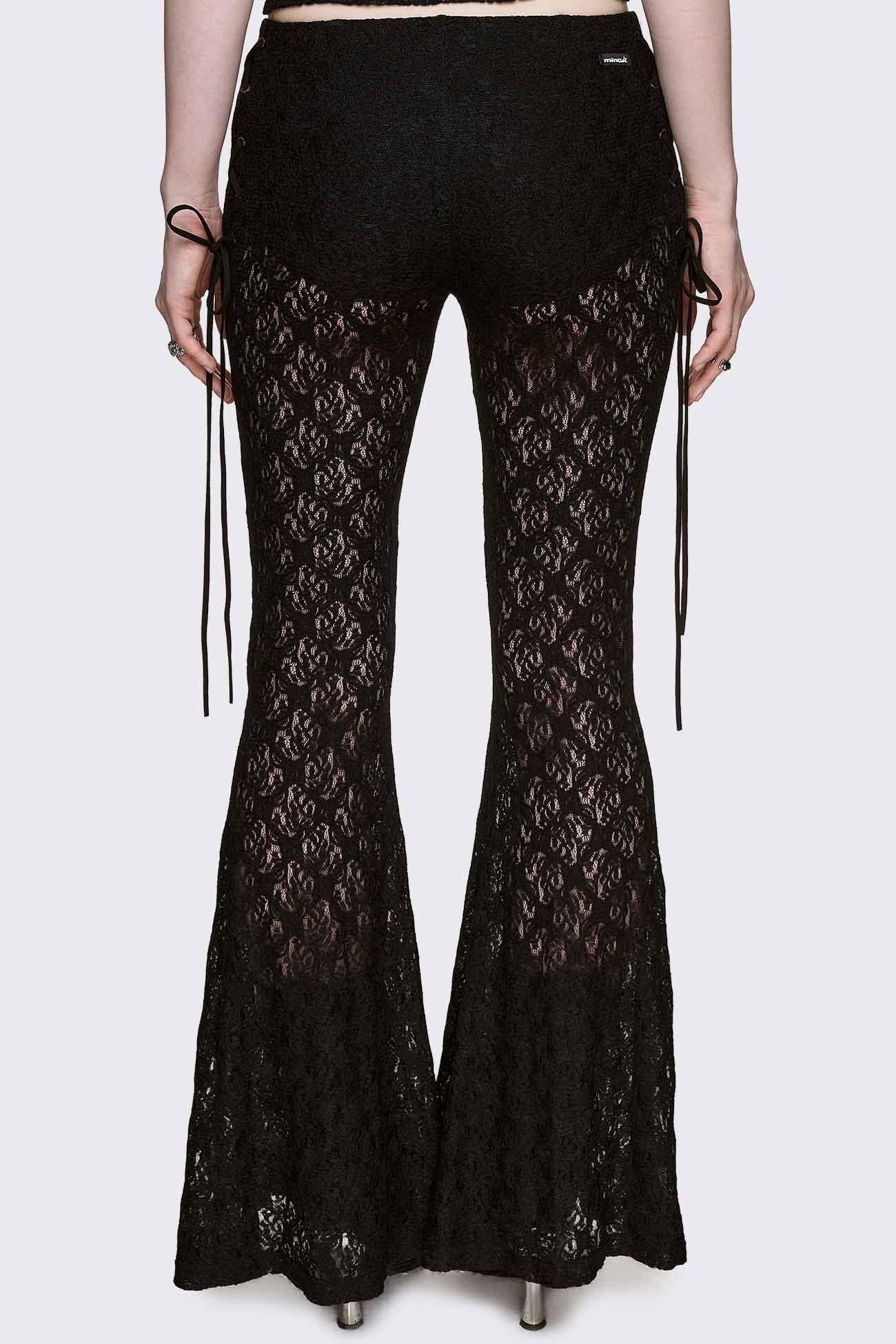 Minga London Moor Lace Flared Pants