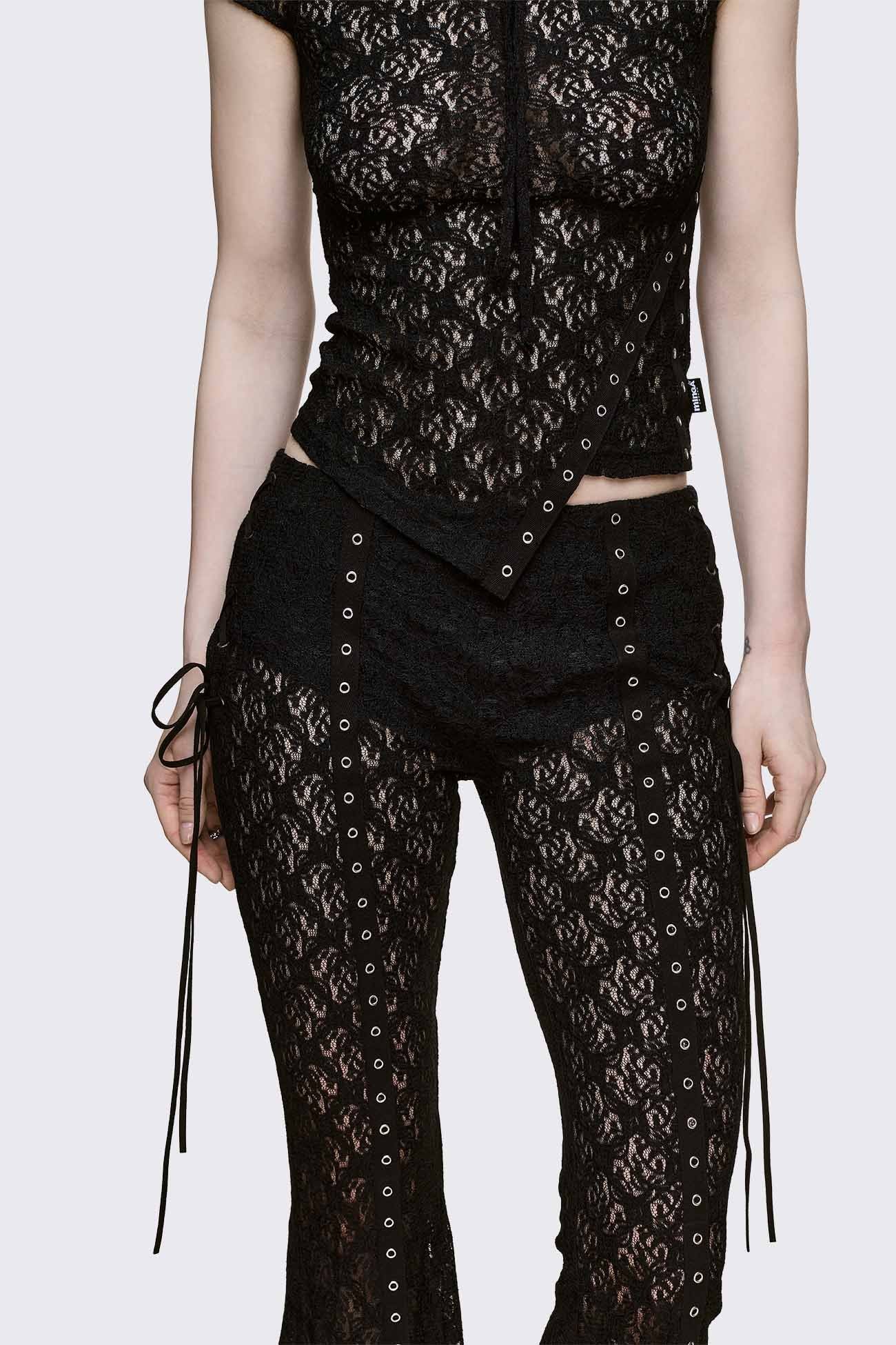 Minga London Moor Lace Flared Pants