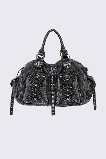 Minga London Vicious Denim Shoulder Bag