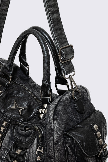 Minga London Vicious Denim Shoulder Bag