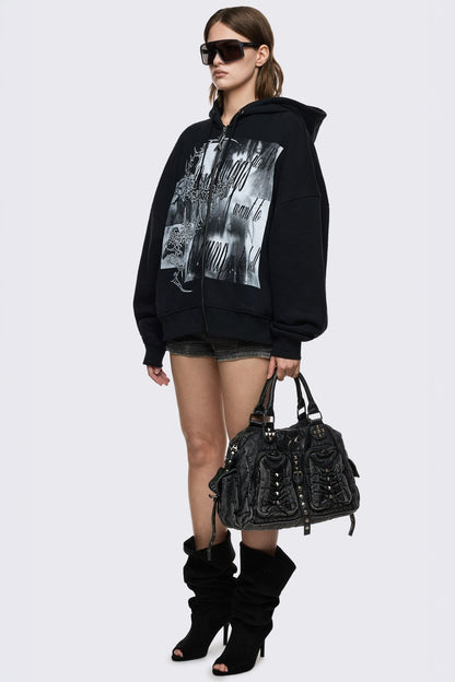 Minga London Vicious Denim Shoulder Bag