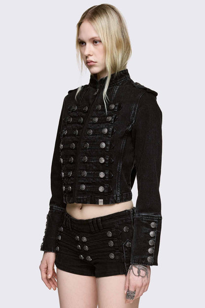 Minga London Hilda Military Denim Jacket