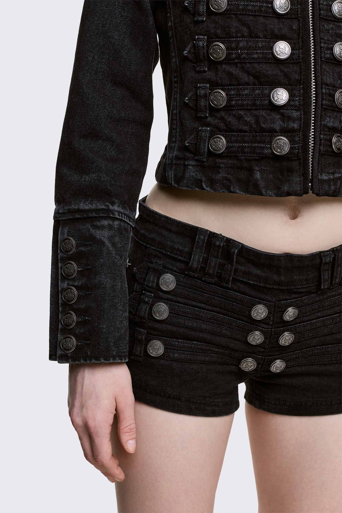 Minga London Hilda Military Denim Jacket