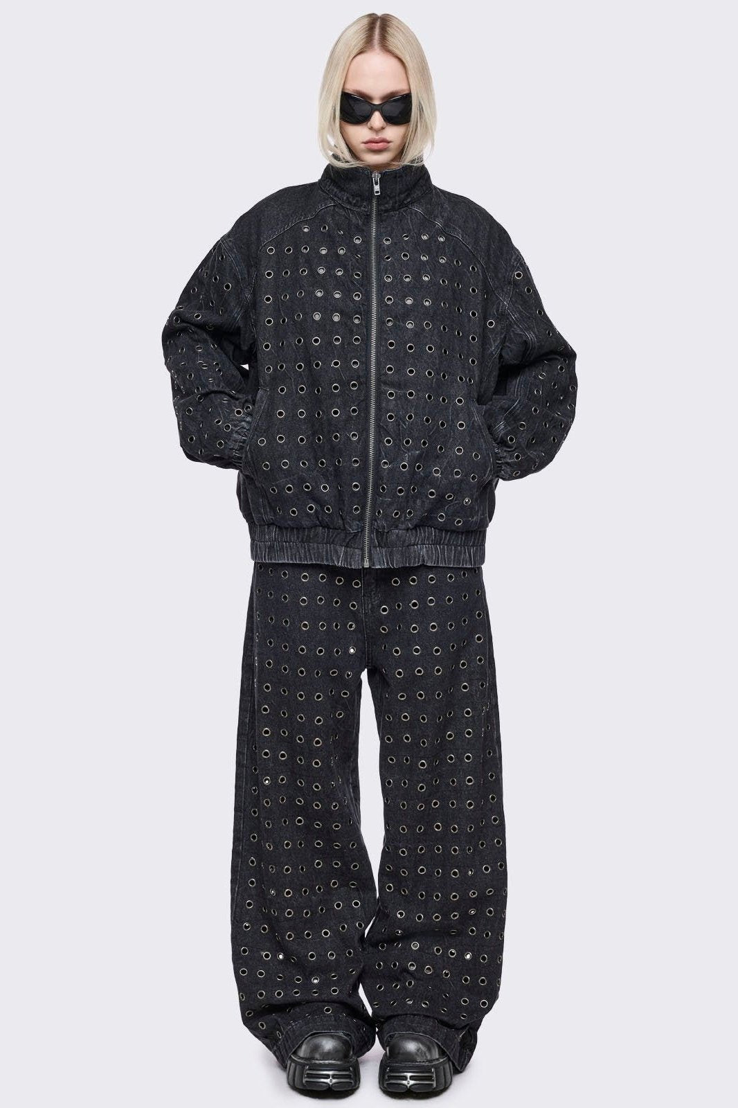 Minga London Rogue Denim Bomber Jacket