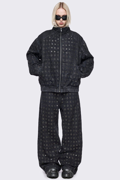 Minga London Rogue Denim Bomber Jacket