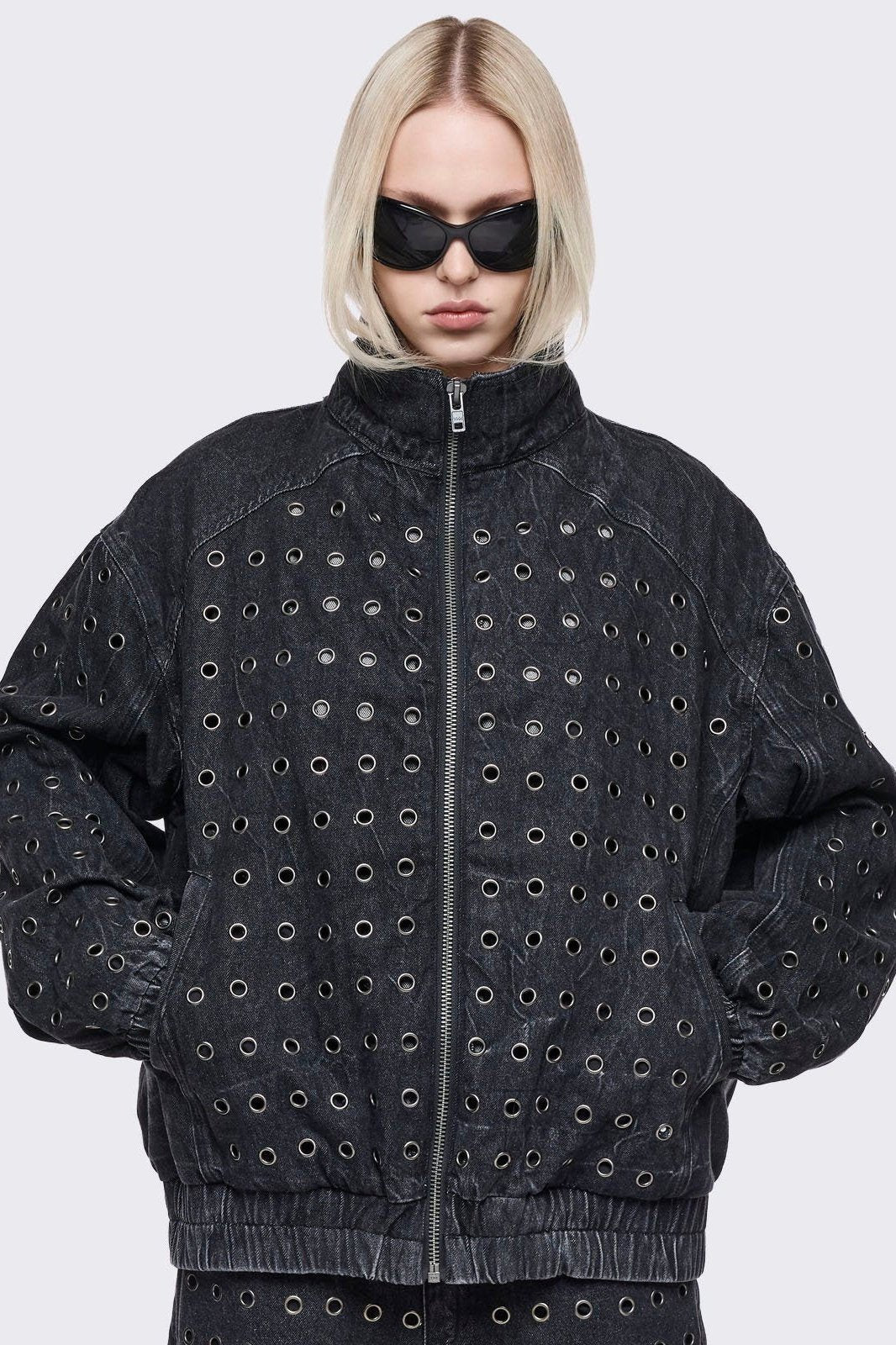 Minga London Rogue Denim Bomber Jacket