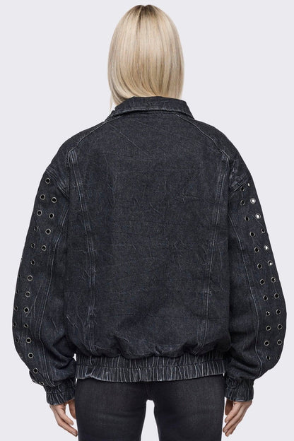 Minga London Rogue Denim Bomber Jacket