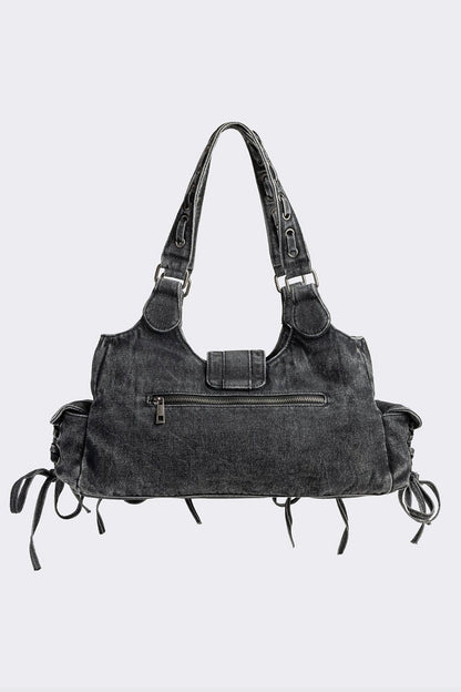Minga London Locklyn Denim Shoulder Bag