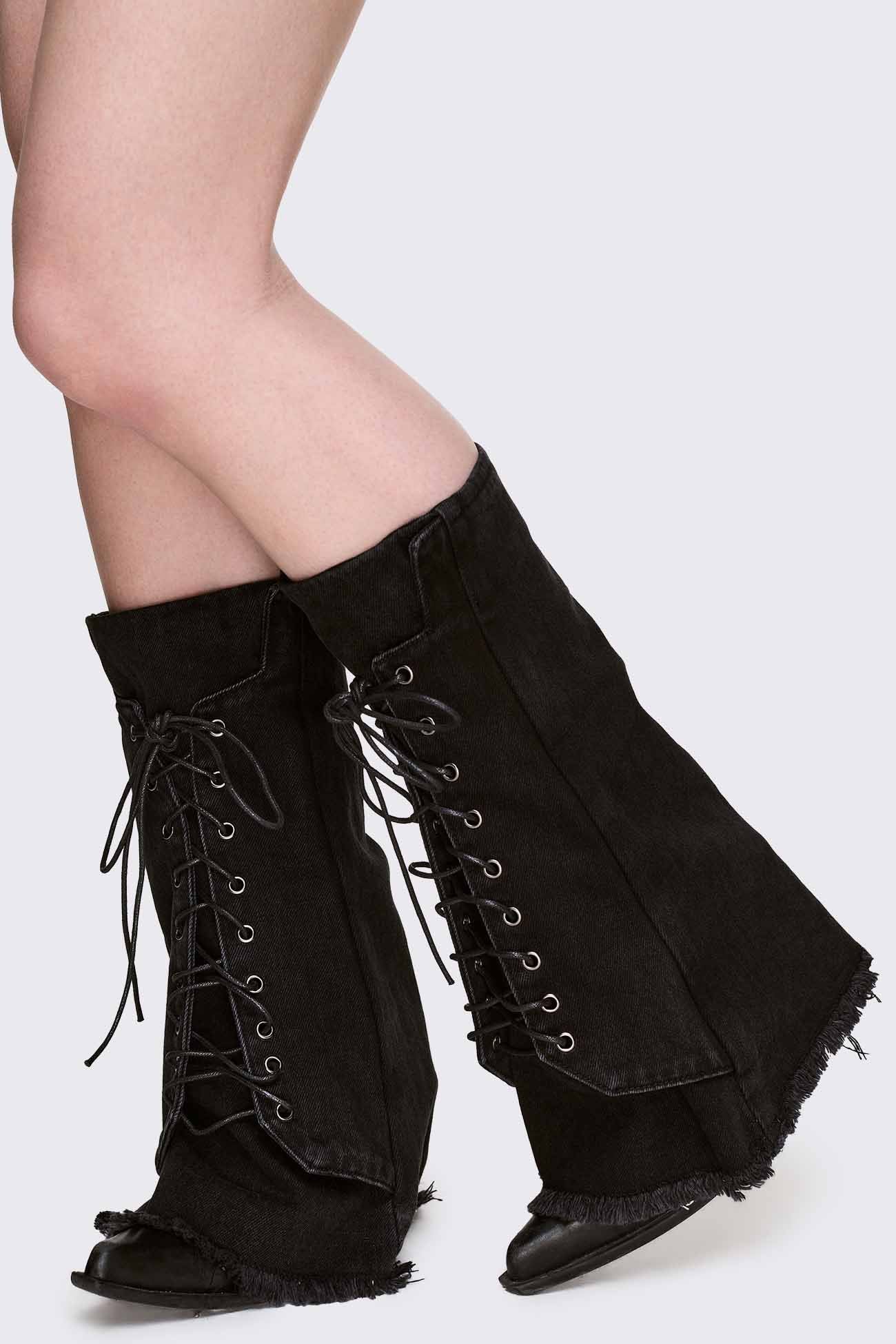 Minga London Bound Denim Leg Warmers