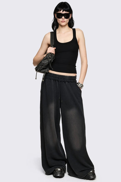 Minga London Blur Black Washed Sweatpants