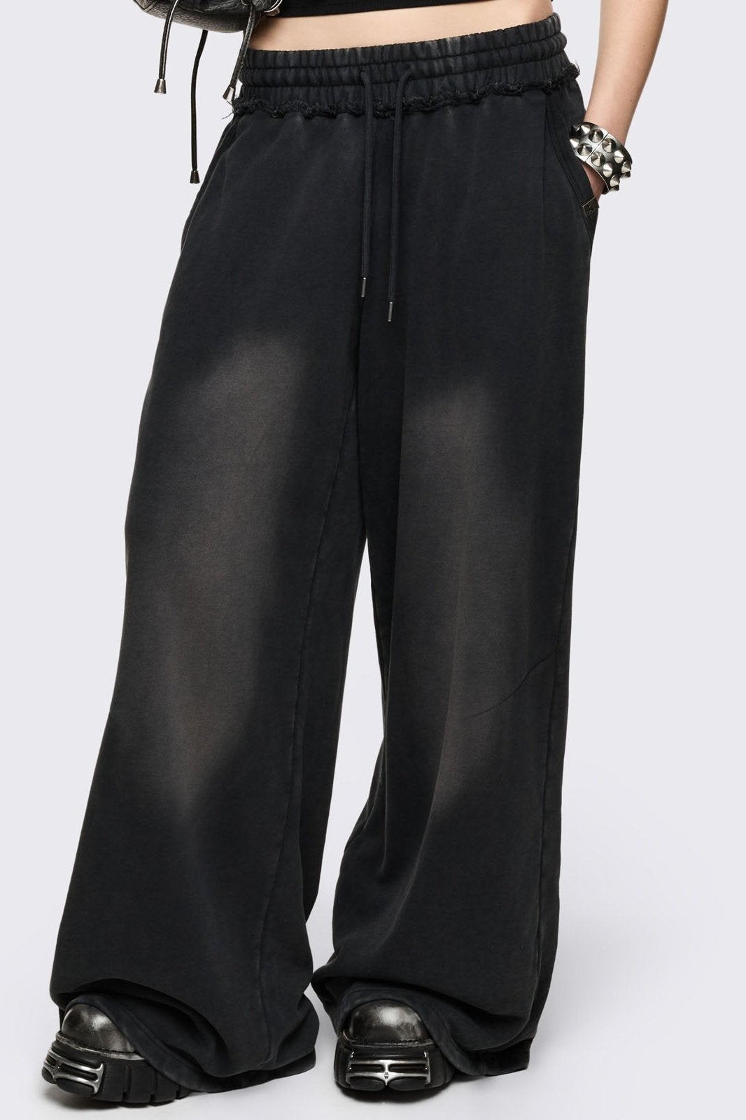 Minga London Blur Black Washed Sweatpants