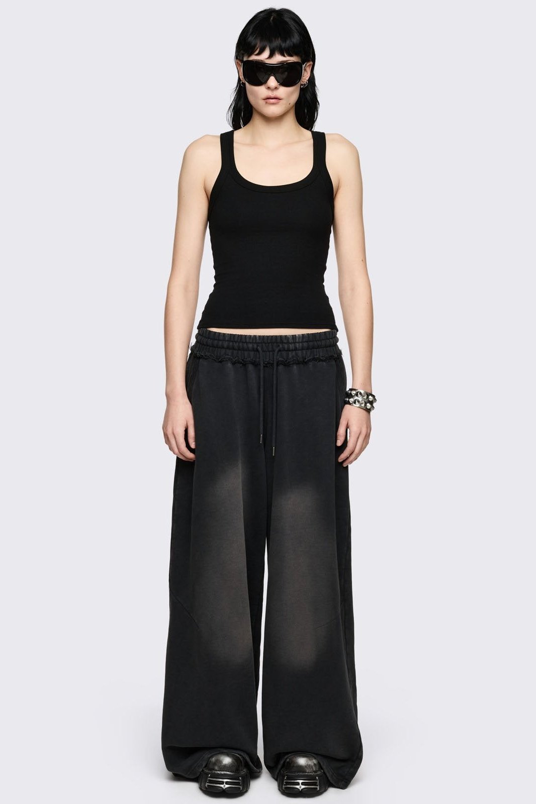 Minga London Blur Black Washed Sweatpants