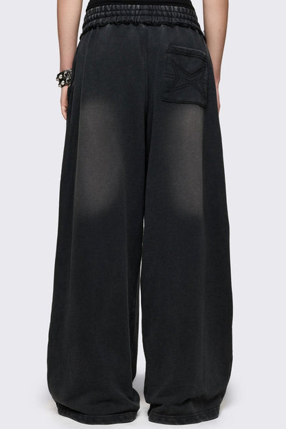 Minga London Blur Black Washed Sweatpants
