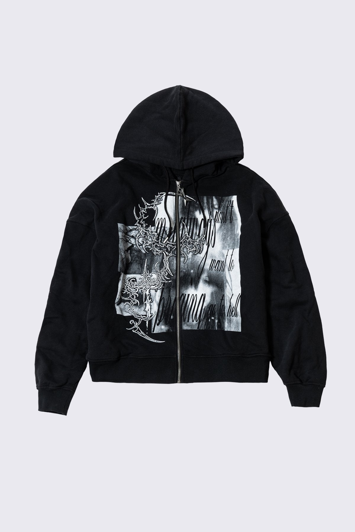 Minga London Go to Hell Zip Up Hoodie