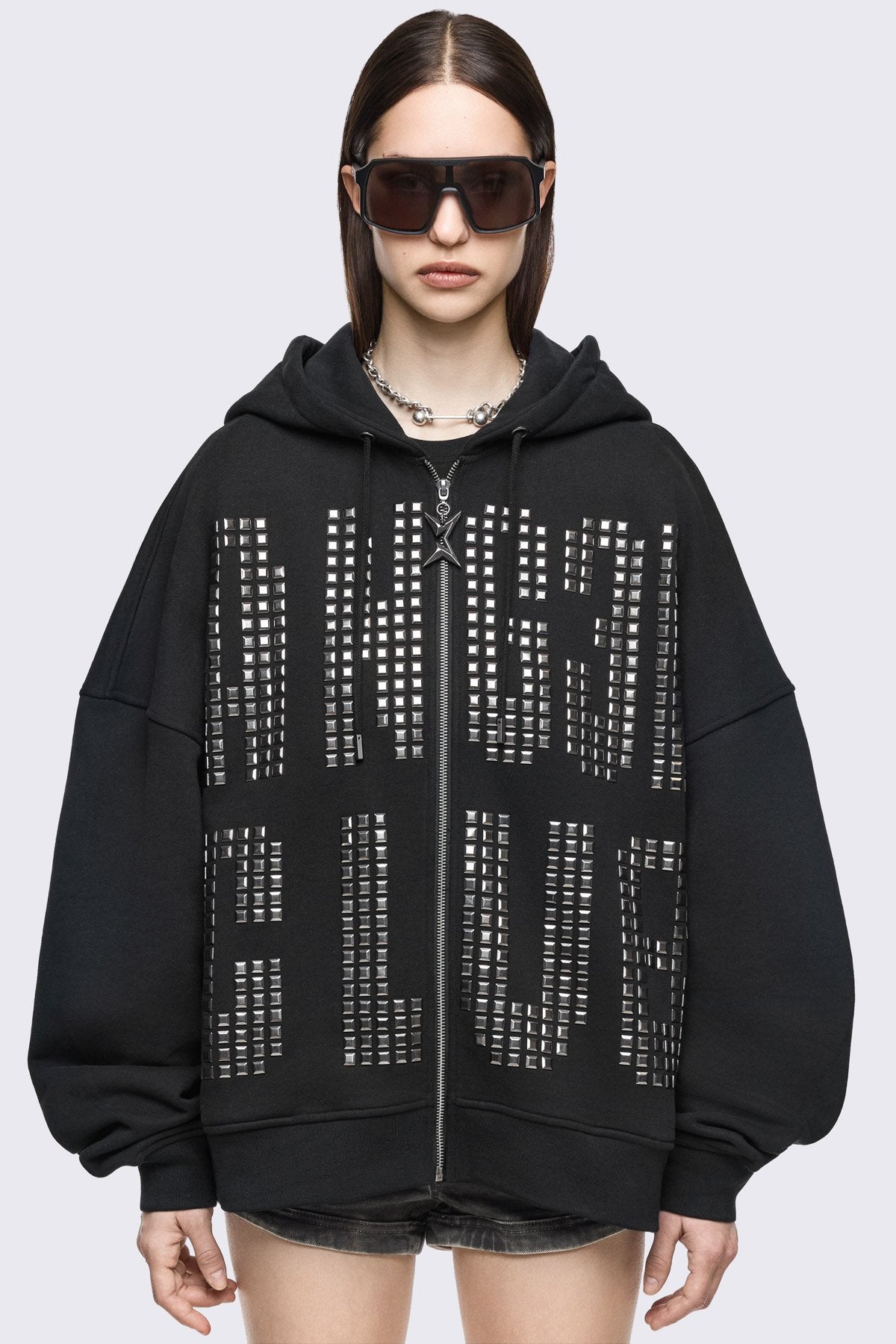 Minga London Angel Club Zip Up Hoodie