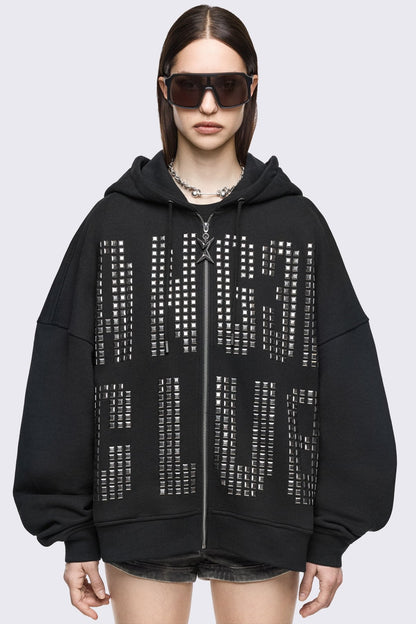 Minga London Angel Club Zip Up Hoodie