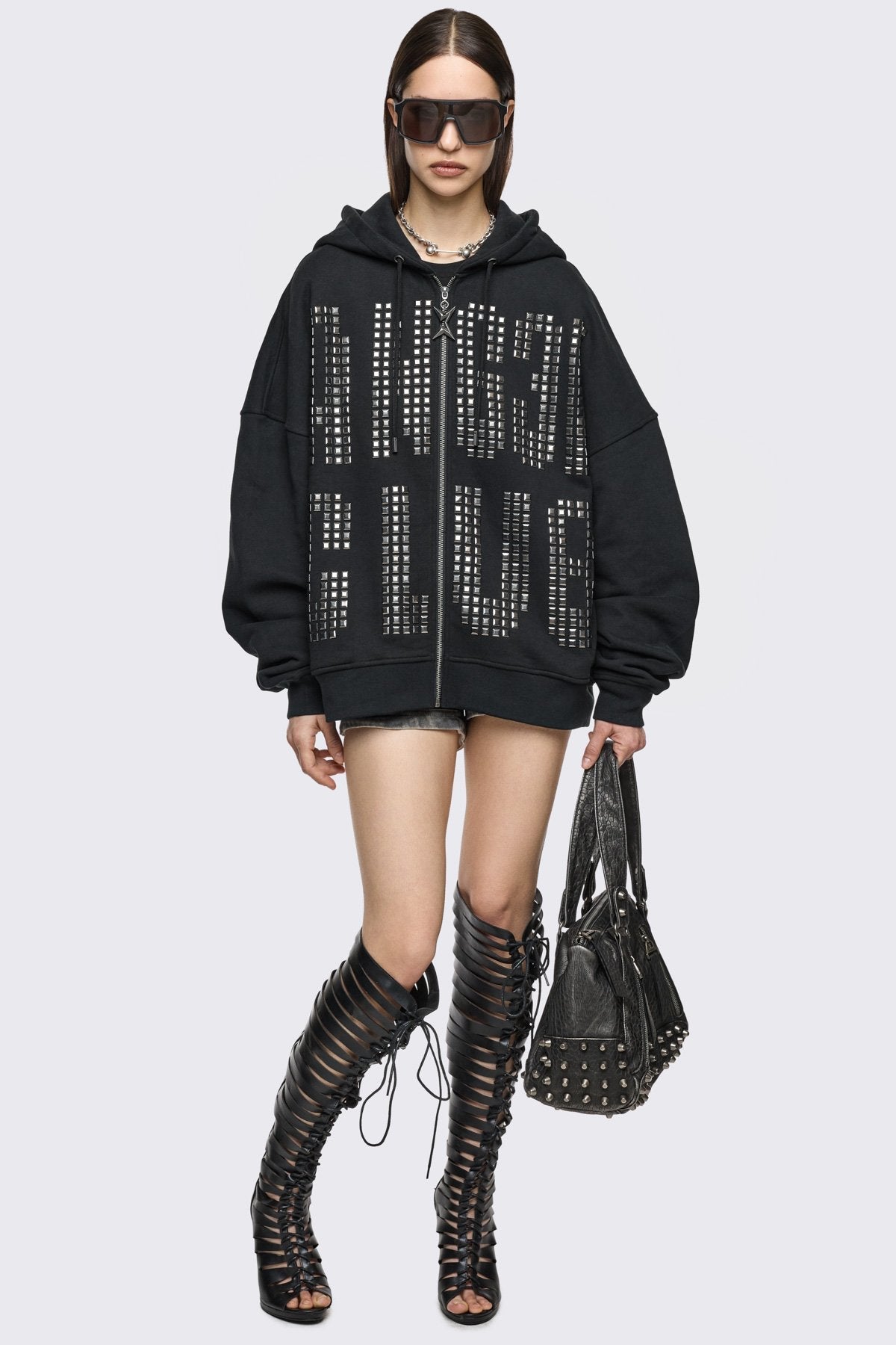 Minga London Angel Club Zip Up Hoodie