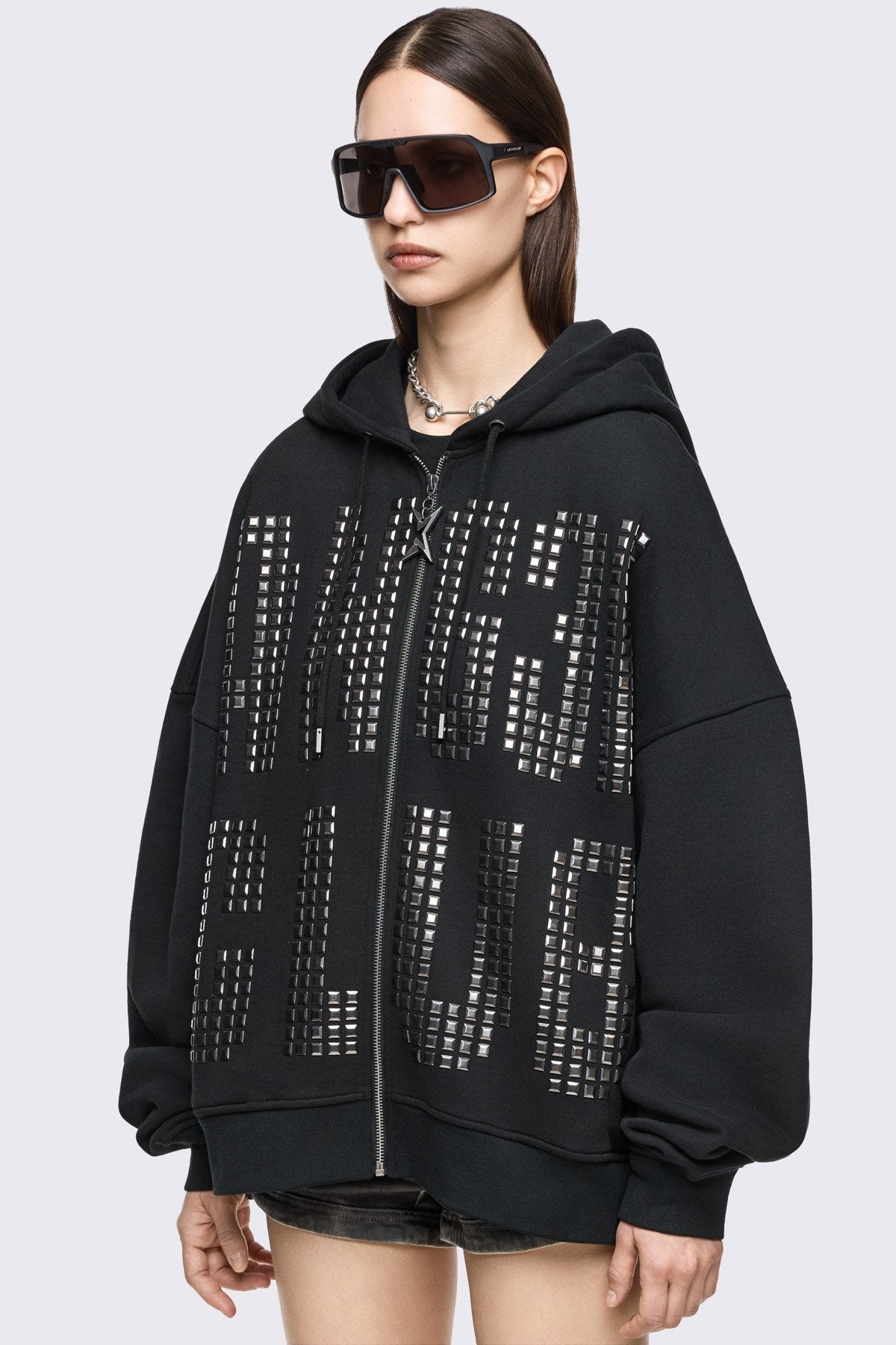 Minga London Angel Club Zip Up Hoodie