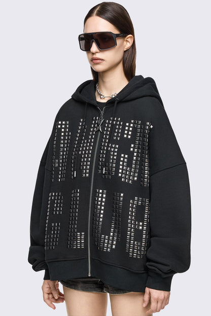 Minga London Angel Club Zip Up Hoodie
