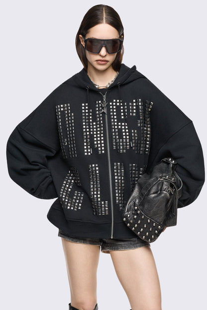 Minga London Angel Club Zip Up Hoodie