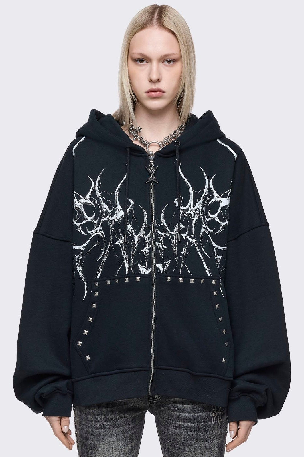 Minga London Hearth of Horns Zip Up Hoodie