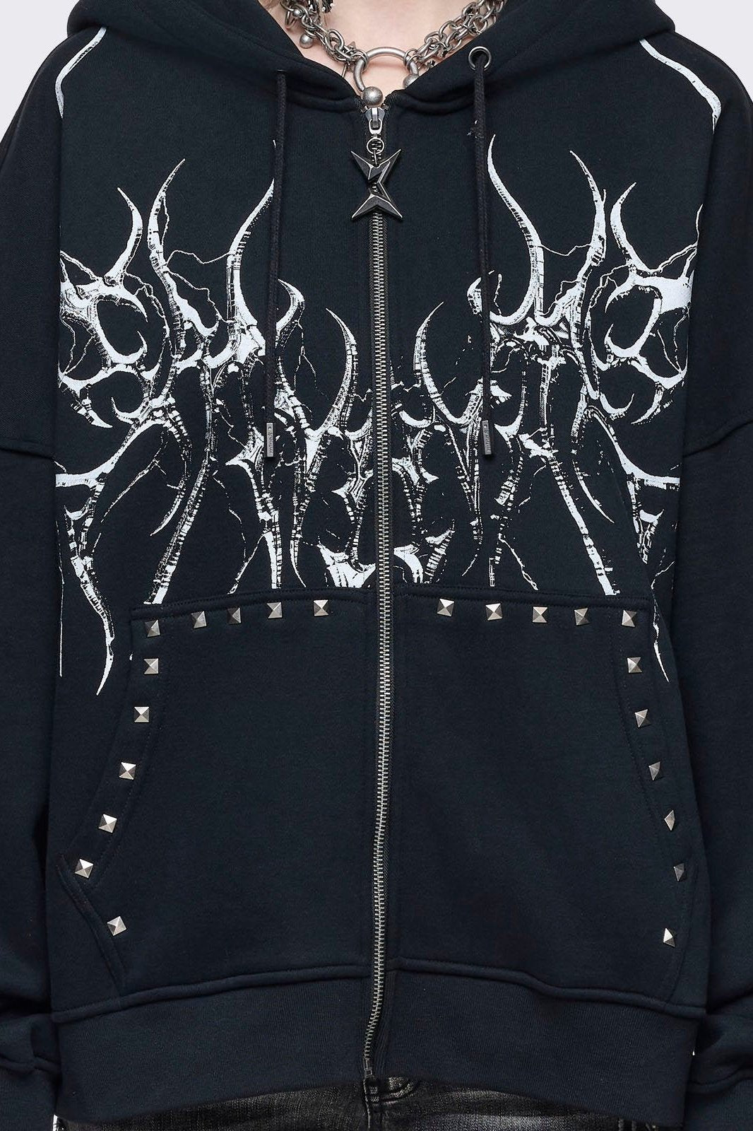 Minga London Hearth of Horns Zip Up Hoodie