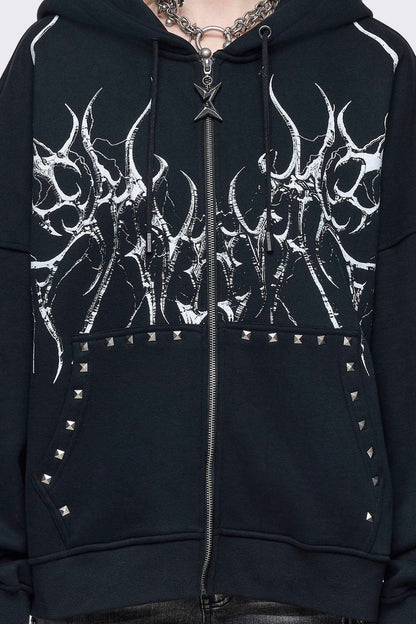 Minga London Hearth of Horns Zip Up Hoodie