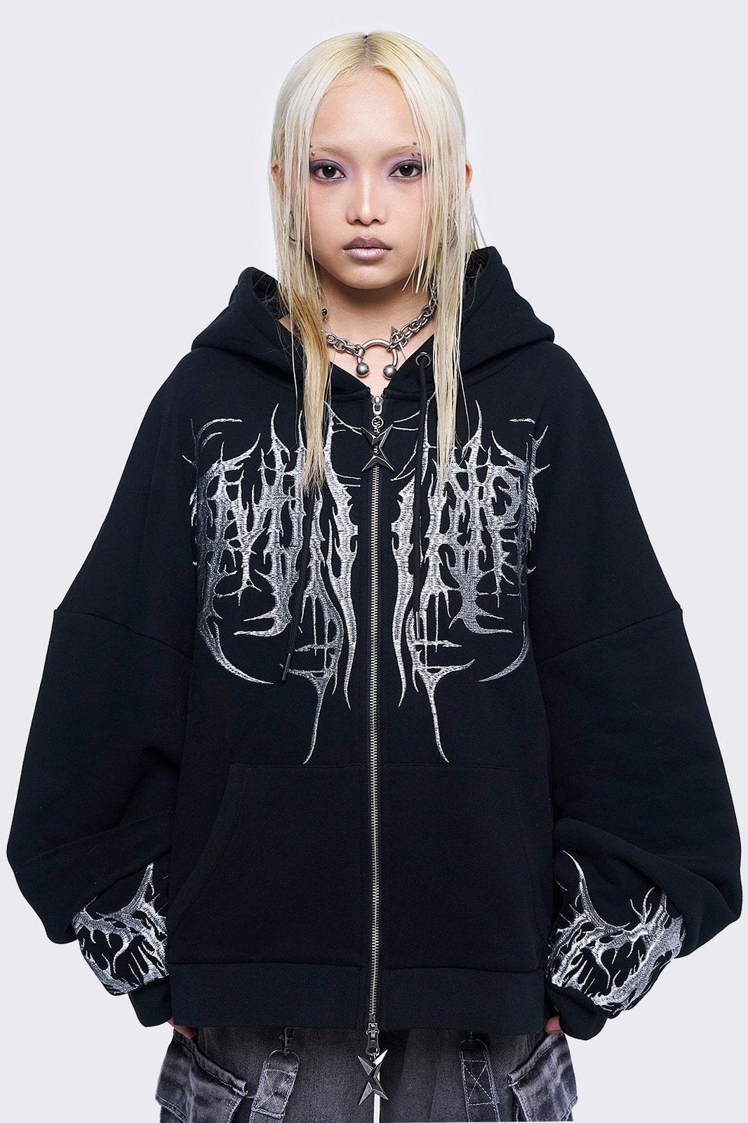 Minga London Venom Zip Up Hoodie