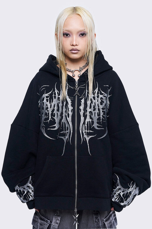 Minga London Venom Zip Up Hoodie