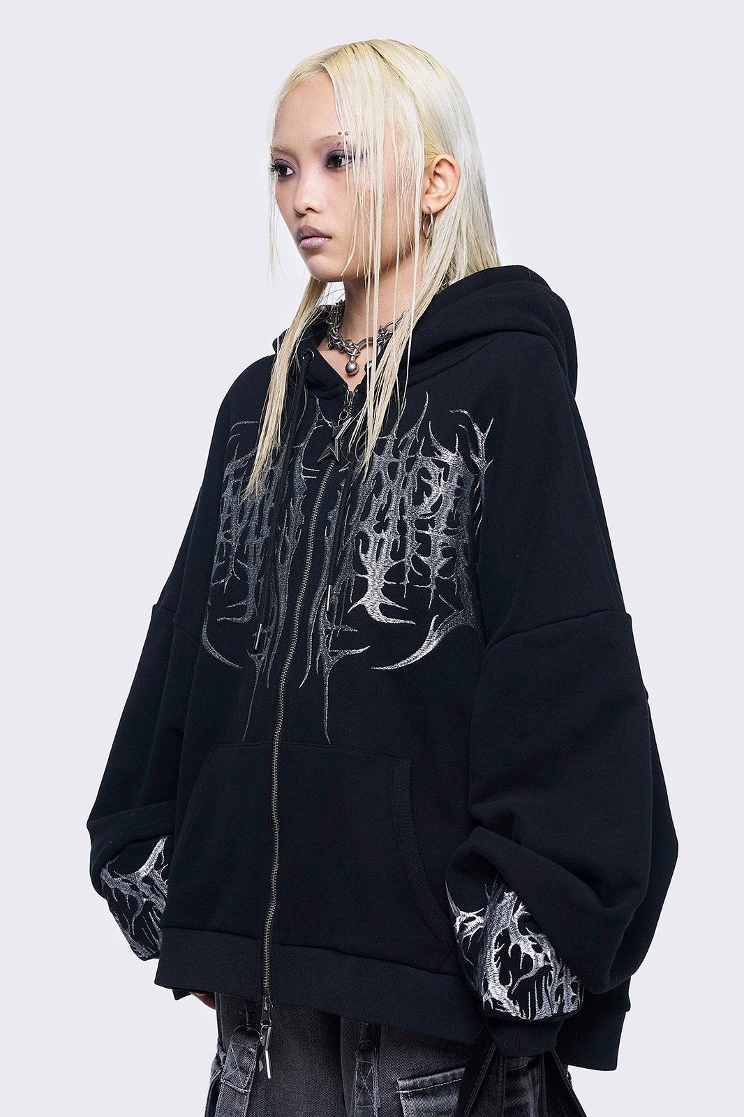 Minga London Venom Zip Up Hoodie